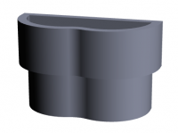 Двоен фонтан за стена от стиропор