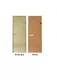 Врата за сауна HARVIA 189x69 сиво стъкло, бор Врата за сауна HARVIA 189x69 сиво стъкло, бор